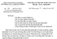 Hỗ trợ triển khai thực hiện “Điểm khai báo y tế bằng QR-Code”