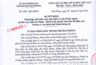 Thành lập chốt kiểm soát dịch bệnh COVID-19 liên ngành tại khu vực chân cầu Nghìn-Quốc lộ 10, huyện Vĩnh Bảo để kiểm soát hướng ra, vào thành phố bằng đường bộ