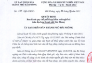 Ban hành Quy chế phối hợp kiểm soát nghề cá trên địa bàn thành phố Hải Phòng