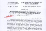Kết luận của Chủ tịch UBND thành phố tại cuộc họp trực tuyến với các quận, huyện về công tác phòng, chống dịch bệnh COVID-19
