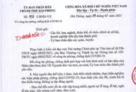 Hải Phòng yêu cầu người dân hạn chế tối đa việc đi lại trong dịp Tết Nguyên đán