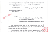 Tạm dừng tiếp nhận người lao động quay trở lại, lao động mới từ tỉnh Hải Dương, từ thị xã Đông Triều (tỉnh Quảng Ninh)