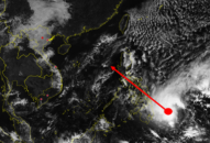 Bão Dujuan khả năng sẽ vào biển Đông trong 3 ngày tới