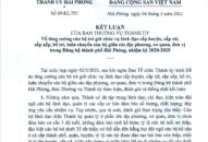 Hải Phòng tăng cường cán bộ trẻ giữ chức vụ lãnh đạo cấp huyện, xã