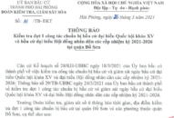 Đoàn kiểm tra, giám sát số 6 thông báo kiểm tra đợt 1 công tác chuẩn bị bầu cử tại quận Đồ Sơn