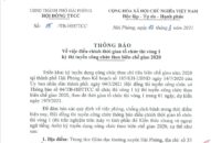 Thông báo về việc điều chỉnh thời gian tổ chức thi vòng 1 kỳ thi tuyển công chức theo biên chế giao 2020