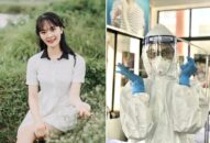 Nữ sinh viết đơn tình nguyện tham gia chống Covid-19