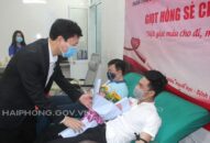 Hơn 150 đơn vị máu thu được tại chương trình “Giọt hồng chia sẻ năm 2021″của Đoàn Khối doanh nghiệp thành phố