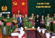 CATP khen thưởng cán bộ chiến sĩ CAH An Dương