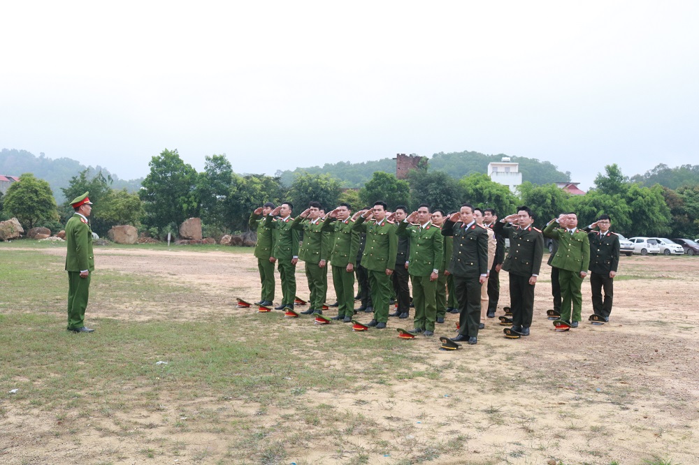 Đội ngũ học viên triển khai các nội dung huấn luyện