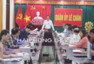 Phó Bí thư Thường trực Thành ủy kiểm tra công tác chuẩn bị bầu cử tại quận Lê Chân