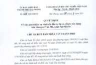 Ban hành Quyết định giao nhiệm vụ chuẩn bị đầu tư Dự án đầu tư xây dựng khu chung cư Vạn Mỹ
