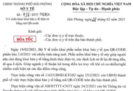 Triển khai khai báo y tế điện từ bằng mã QR-CODE tại tất cả các đơn vị y tế trên địa bàn thành phố