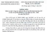 Đoàn kiểm tra, giám sát số 4 thông báo kiểm tra đợt 1 công tác chuẩn bị bầu cử tại quận Ngô Quyền