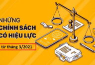 Chính sách mới có hiệu lực từ tháng 3/2021