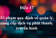Vi phạm quy định về quản lý, cung cấp dịch vụ phát thanh, truyền hình sẽ bị phạt tối đa lên đến 200.000.000.