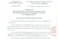 Huyện Thủy Nguyên: Công bố danh sách chính thức những người ứng cử đại biểu Hội đồng nhân dân huyện nhiệm kỳ 2021-2026