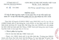 Thông báo về việc tổ chức họp báo trước và sau ngày bầu cử