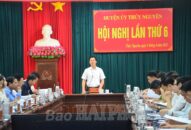 Huyện ủy Thủy Nguyên xác định 12 nhiệm vụ trọng tâm trong quý 2-2021