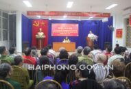 Hội nghị lấy ý kiến nhận xét và tín nhiệm của cử tri nơi cư trú tại phường Cát Dài, quận Lê Chân