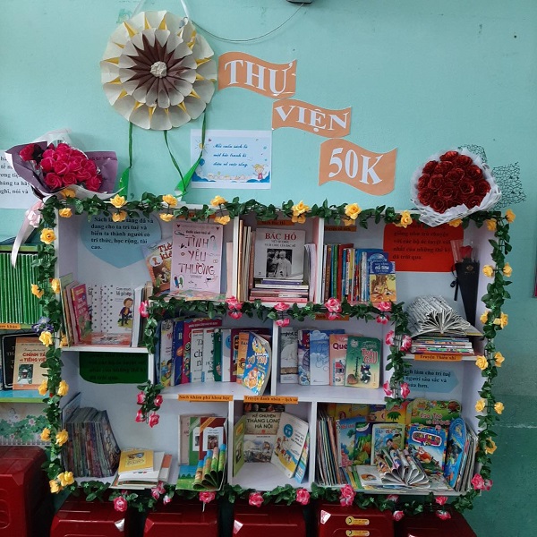 Thư viện 50K của lớp 2A3 trường Tiểu học Quán Trữ (quận Kiến An)