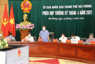 UBND thành phố họp phiên thường kỳ tháng 4/2021