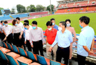 Chủ tịch UBND thành phố Nguyễn Văn Tùng kiểm tra việc cải tạo, sửa chữa Sân vận động Lạch Tray; cải tạo chỉnh trang Cung Văn hóa Thể thao Thanh niên Hải Phòng