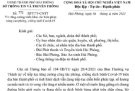 Tăng cường triển khai các biện pháp nâng cao phòng, chống dịch Covid-19