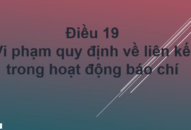 Vi phạm quy định về liên kết trong hoạt động báo chí sẽ bị phạt tối đa lên đến 200.000.000 đồng.