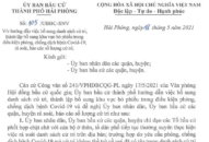 Hướng dẫn việc bổ sung danh sách cử tri, thành lập bổ sung khu vực bỏ phiếu trong điều kiện phòng, chống dịch bệnh Covid-19; rà soát, báo cáo số lượng cử tri
