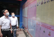 Trưởng Ban Tổ chức Thành ủy kiểm tra công tác chuẩn bị bầu cử trên địa bàn quận Hồng Bàng