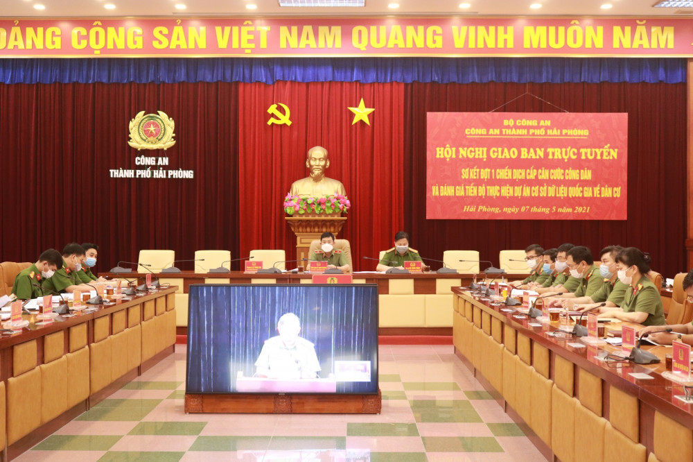 Quang cảnh hội nghị tại điểm cầu Hải Phòng