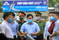 Phó Chủ tịch UBND thành phố Nguyễn Đức Thọ kiểm tra các Chốt kiểm soát dịch bệnh COVID-19 liên ngành