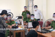 Tăng cường phòng dịch COVID-19 tại các điểm cấp thẻ căn cước công dân gắn chip trên địa bàn quận Hồng Bàng