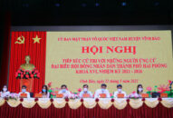 Huyện Vĩnh Bảo tổ chức Hội nghị tiếp xúc cử tri với những người ứng cử đại biểu HĐND thành phố khóa XVI, nhiệm kỳ 2021-2026