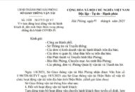 Tạm dừng hoạt động vận tải hành khách từ thành phố Hải phòng đi tỉnh Điện Biên và ngược lại