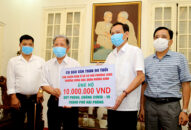 Mặt trận Tổ quốc Việt Nam thành phố tiếp nhận kinh phí ủng hộ phòng, chống dịch COVID-19 đợt 3