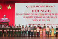 261 tập thể, cá nhân có thành tích xuất sắc trong công tác bầu cử được quận Hồng Bàng biểu dương, khen thưởng