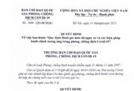 Quy định mới đánh giá nguy cơ trong phòng chống dịch COVID-19