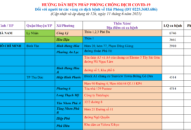 Cập nhật hướng dẫn tạm thời biện pháp phòng chống dịch COVID-19 ngày 11/6/2021