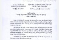 Thông báo thay đổi thời gian tổ chức tiếp công dân định kỳ tháng 6 năm 2021