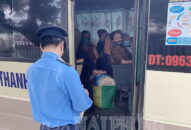 Phát hiện xe khách vi phạm về phòng, chống dịch