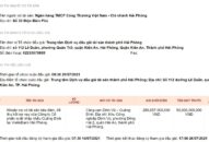 Thông báo đấu giá khoản nợ có tài sản bảo đảm, để thu hồi nợ vay của Công ty CP XNK Quảng Bình tại VietinBank Hải Phòng