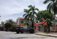 Tiếp tục phun hóa chất khử trùng các tuyến đường giao thông chính khu vực huyện Vĩnh Bảo