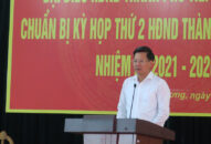 Phó Chủ tịch Thường trực UBND thành phố Lê Anh Quân tiếp xúc cử tri huyện An Dương