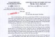 Tiếp tục điều chỉnh một số biện pháp phòng chống dịch trên địa bàn huyện Vĩnh Bảo