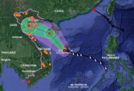 Áp thấp nhiệt đới giật cấp 8 sắp mạnh thành bão số 3