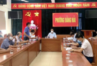 Chủ tịch Ủy ban MTTQ Việt Nam thành phố Cao Xuân Liên kiểm tra công tác phòng, chống dịch bệnh COVID-19 tại phường Đằng Hải