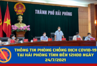 Thông tin phòng chống dịch COVID-19 tại Hải Phòng tính đến 12h00 ngày 24/7/2021
