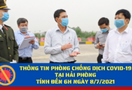 Thông tin phòng, chống dịch Covid-19 tại Hải Phòng, tính đến 6h ngày 8/7/2021